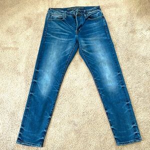 Mens American Eagle Selvedge Slim Flex Denim